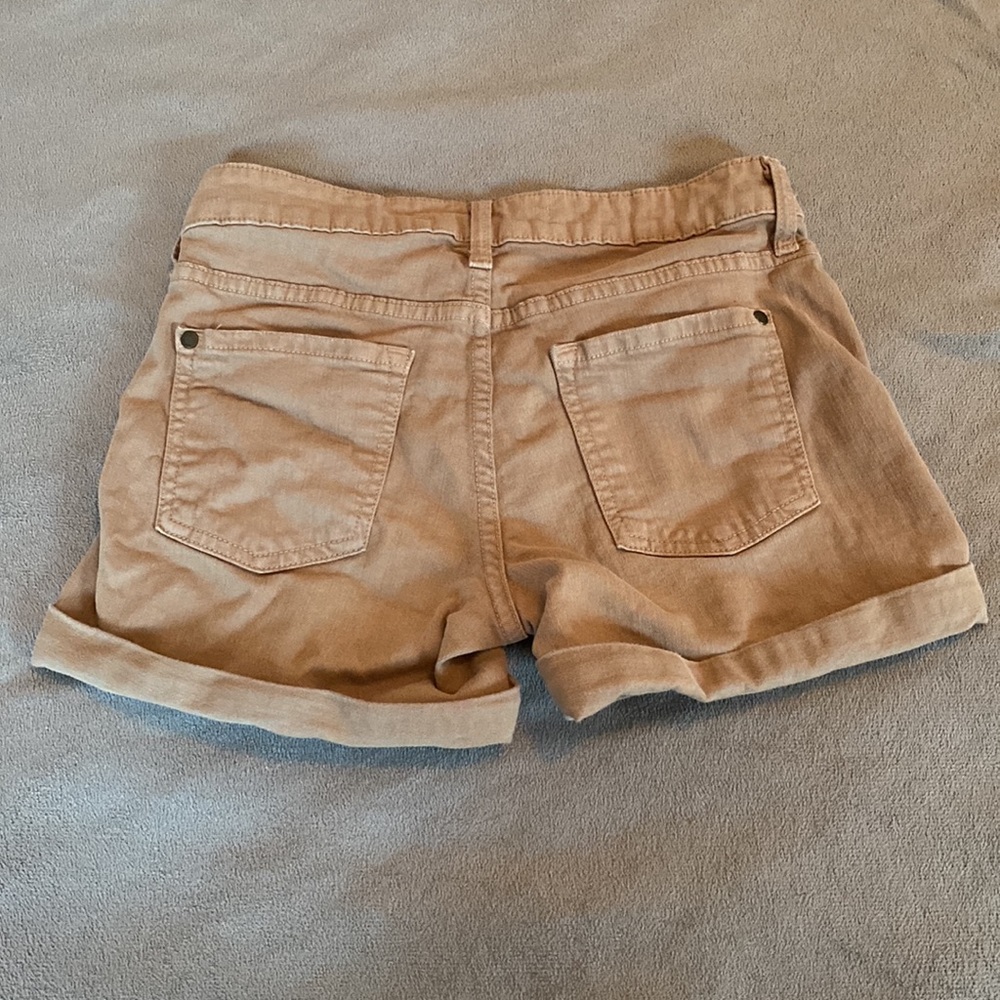 Vince Khaki Denim Button Fly Shorts Size 24 - Picture 2 of 6